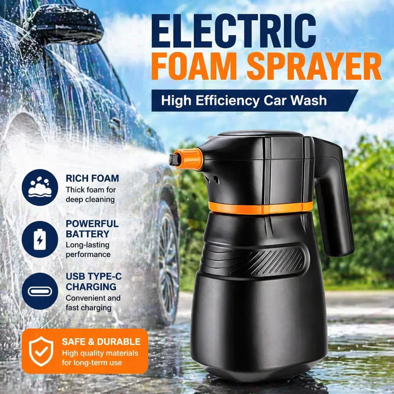 Electric Foam Sprayer Car Wash - đánh giá và giá Foam Cannon Car Wash