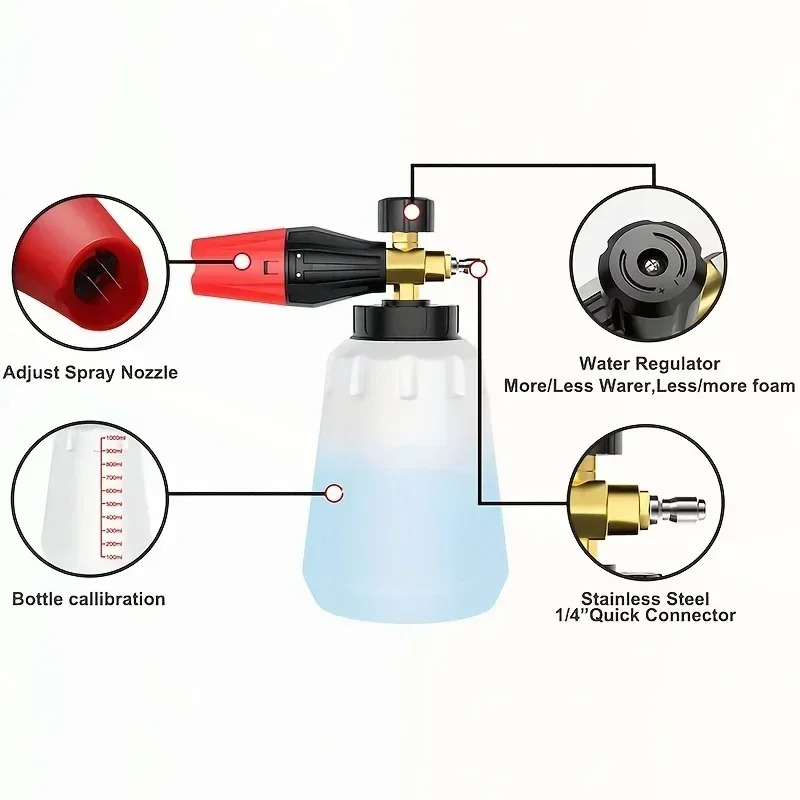 Adjustable High Pressure PA Sn - đánh giá và giá Foam Cannon Car Wash