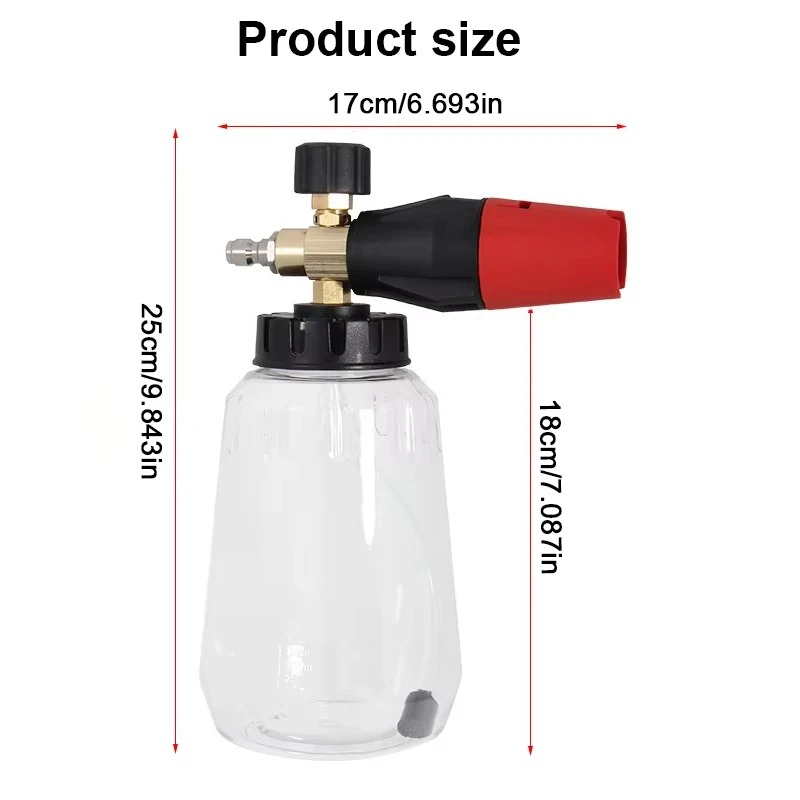 Adjustable Snow Foam Lance 1L  - đánh giá và giá Foam Cannon Car Wash